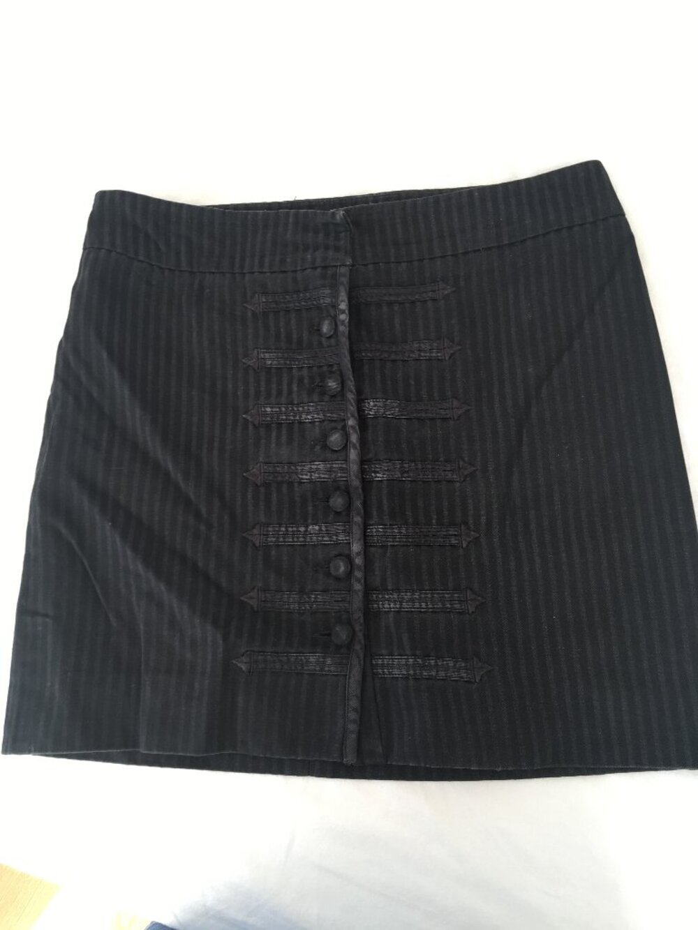 Vintage Chloe Pheobe Philo black button front mini skirt